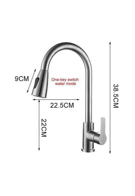Llave Monomando Lavaplatos Extensible Profesional Niquel-1