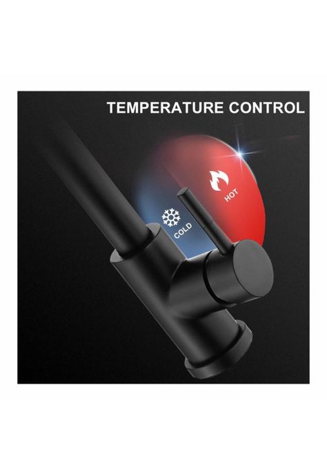 Llave Monomando Lavaplatos Profesional Extraíble Negra-2
