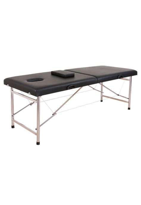 Camilla Para Masajes De 2 Cuerpos Portátil Negra-1