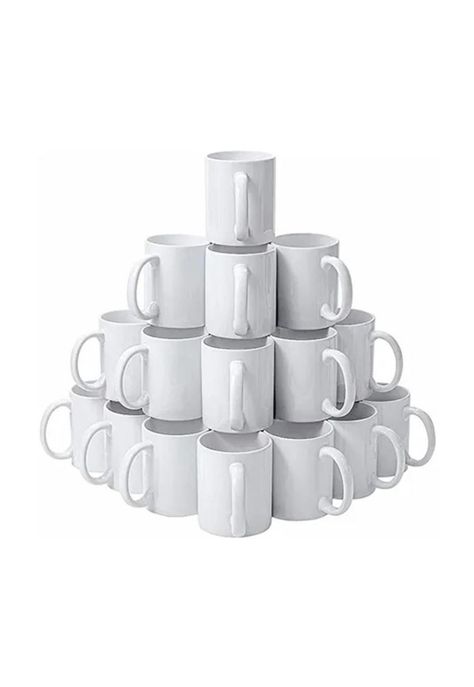Caja 36 Tazones Estampar Sublimacion Blanco Grado A 11oz-0