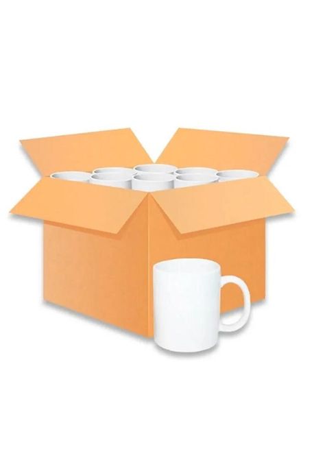Caja 36 Tazones Estampar Sublimacion Blanco Grado A 11oz-1