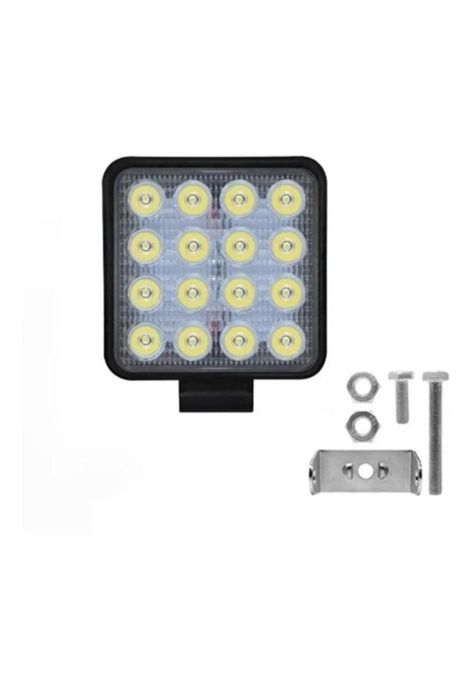 Foco Neblinero Led 48w 4x4 Auto Camioneta Cuadrado-0