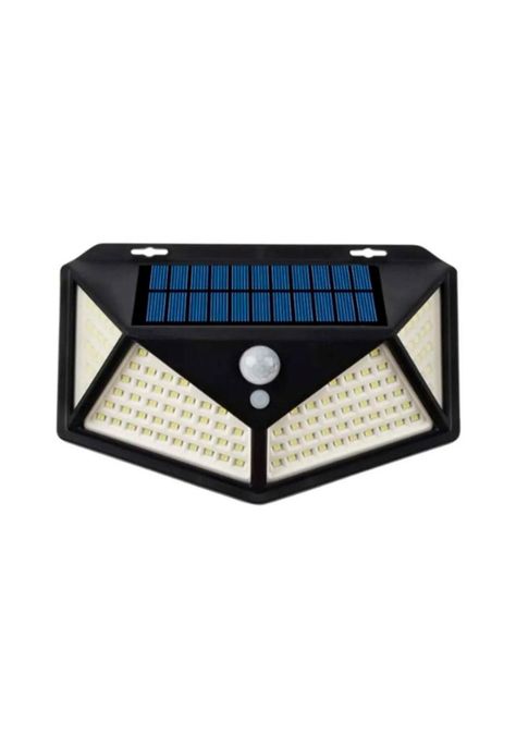 Foco Solar 114 Led Exterior Con Sensor De Movimiento-0