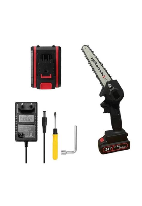 Mini Motosierra Inalámbrica Poda 6 Pulgadas + Bateria-0