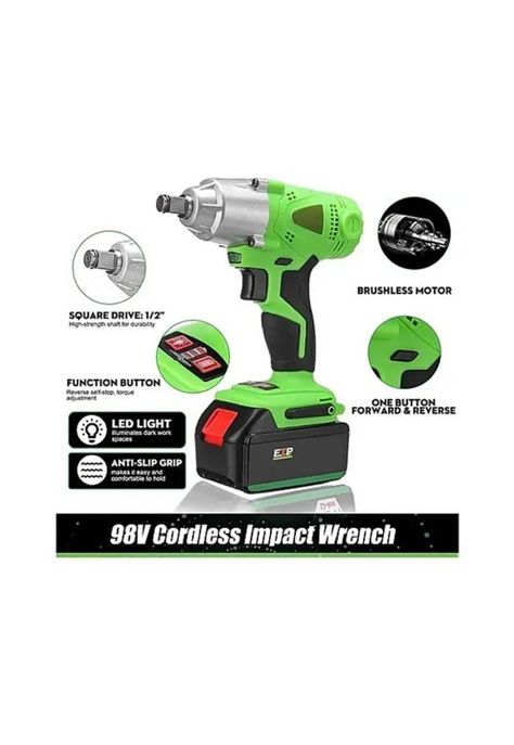 Llave Impacto Eléctrica Inalámbrica Bricolaje Destornillador-3