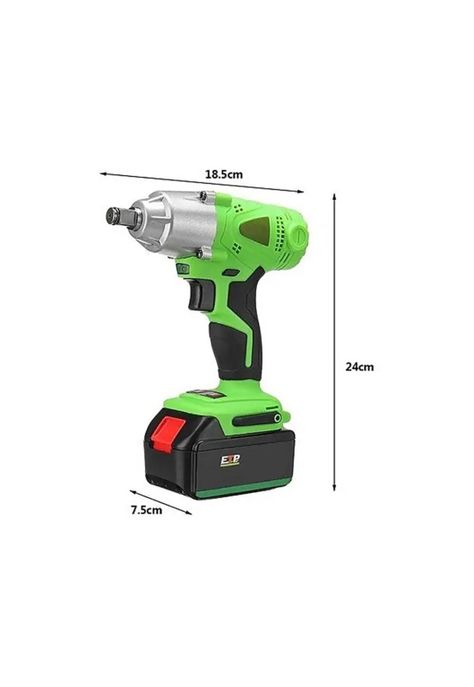 Llave Impacto Eléctrica Inalámbrica Bricolaje Destornillador-4