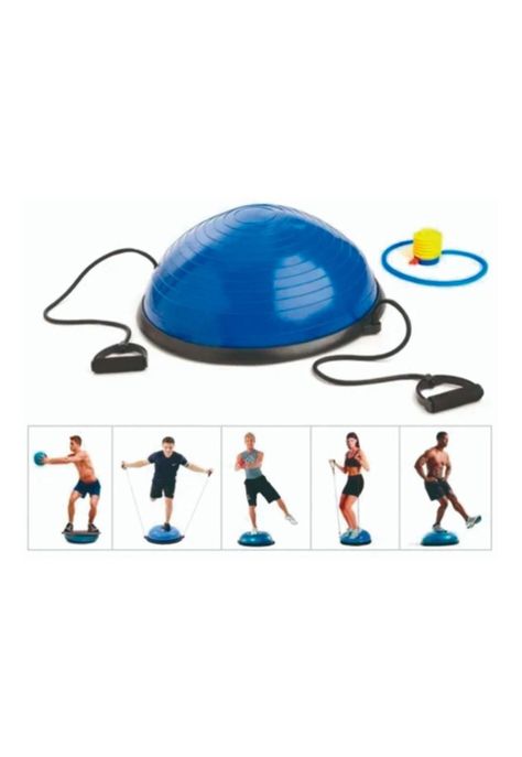 Balon Bosu 60cm + Manillas+Inflador-2