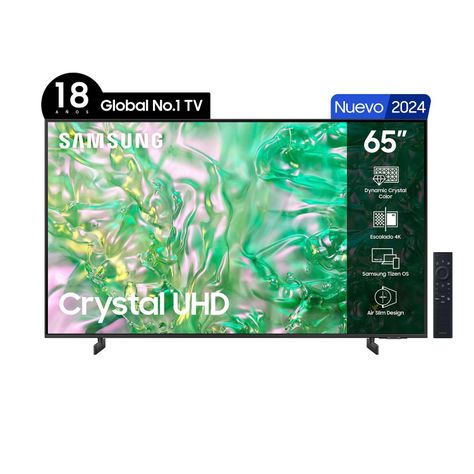LED Samsung 65" DU8000 4K Crystal UHD Smart TV 2024-1