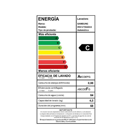 Lavadora de Carga Frontal 12.5Kg con Inteligencia Artificial en Panel de Control Blanca-6