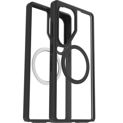 Carcasa Magnética React Color Negro Transparente Galaxy S25 Ultra-3