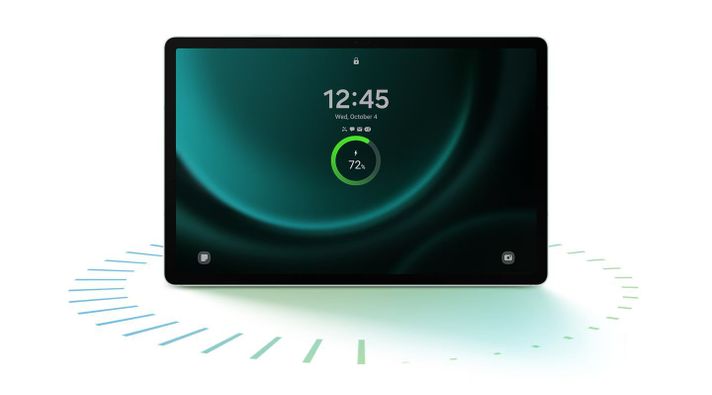 Samsung Galaxy Tab S9 FE Plus + Book Cover Gray-4