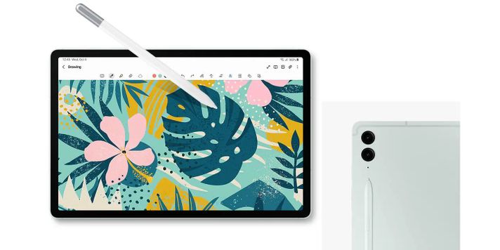 Samsung Galaxy Tab S9 FE Plus + Book Cover Gray-7