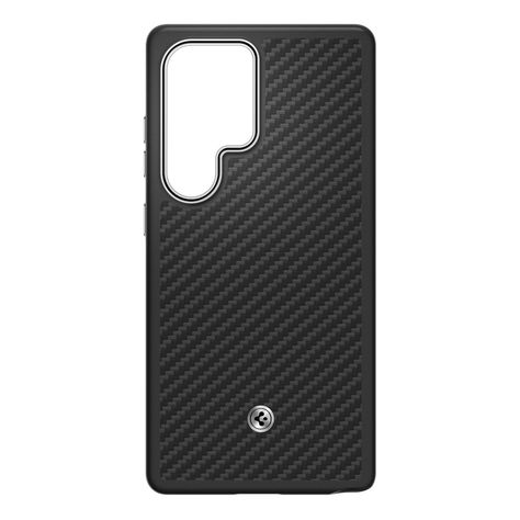 Carcasa Magnética Enzo Aramid Color Negro Plata Galaxy S25 Ultra-0