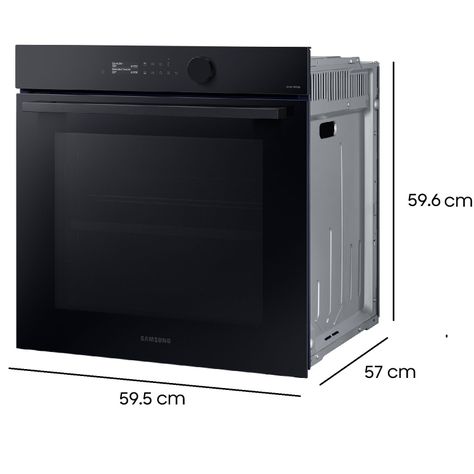 Horno Eléctrico Built In BESPOKE Dual Cook y Air Fry con conexión Wi-Fi 76L color negro-2