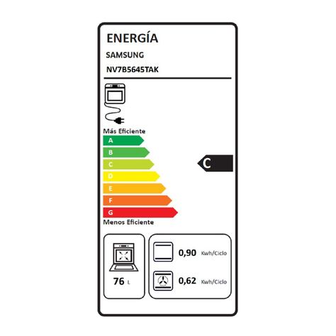 Horno Eléctrico Built In BESPOKE Dual Cook y Air Fry con conexión Wi-Fi 76L color negro-4