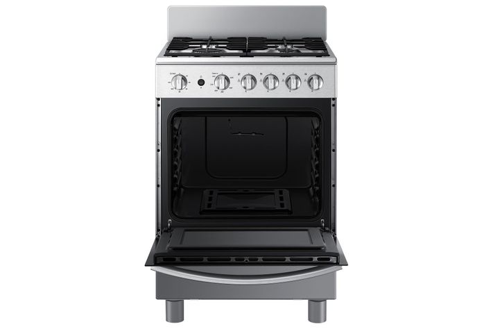 Samsung Cocina a Gas con 4 Quemadores con Quemador Rápido Color Silver Mirror-3
