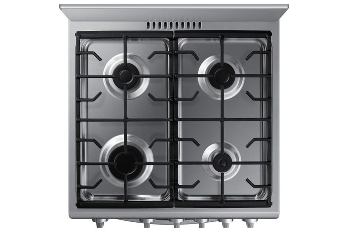 Samsung Cocina a Gas con 4 Quemadores con Quemador Rápido Color Silver Mirror-4