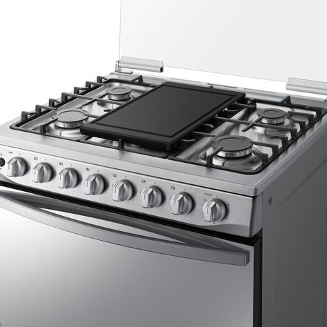 Cocina a Gas con 6 quemadores rápidos y semi rápidos-4
