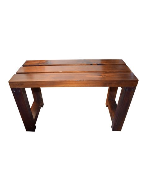 Banqueta de Madera Caramelo-0