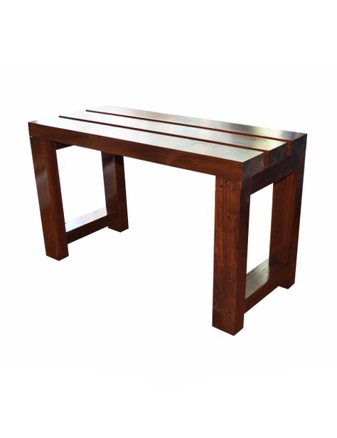 Banqueta de Madera Caramelo-1
