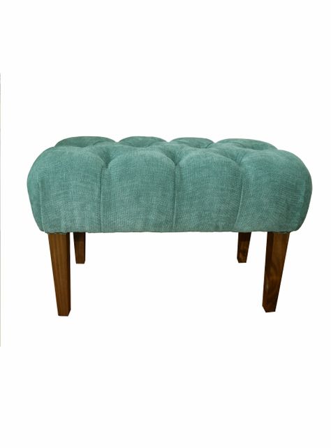 Banqueta L60 Rivoli Lino Verde Turquesa-0
