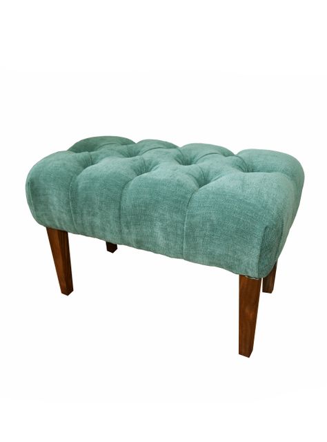 Banqueta L60 Rivoli Lino Verde Turquesa-3