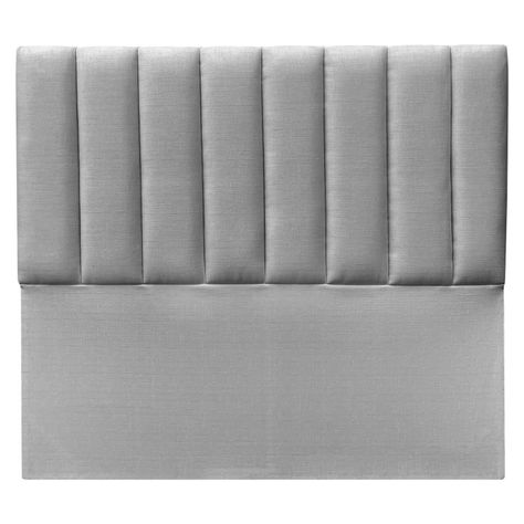 Respaldo Tubular Lino Gris Claro King-0