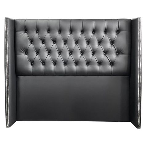 Respaldo Capitone cuero Negro Bolzen King-0