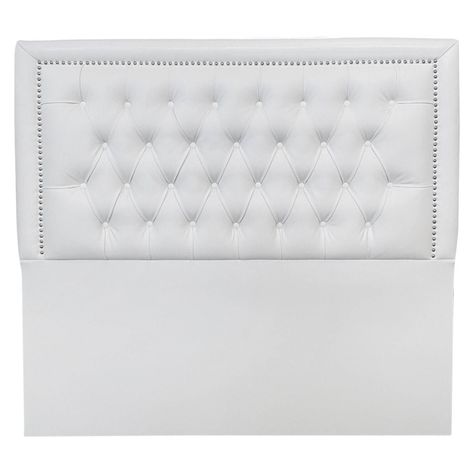 Respaldo Capitone cuero Blanco Rahmen King-0