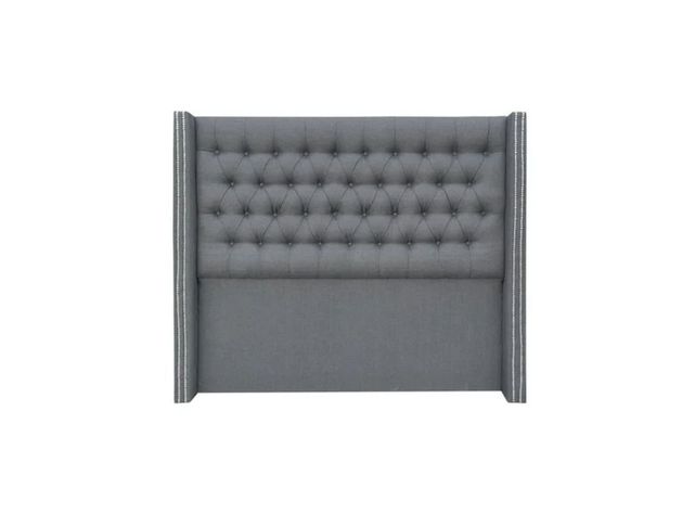 Respaldo Capitone Bolzen Gris Claro King-0