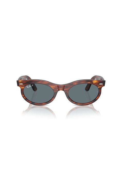 Lentes de Sol Wayfarer Oval Havana Polarizados Ray-Ban-0