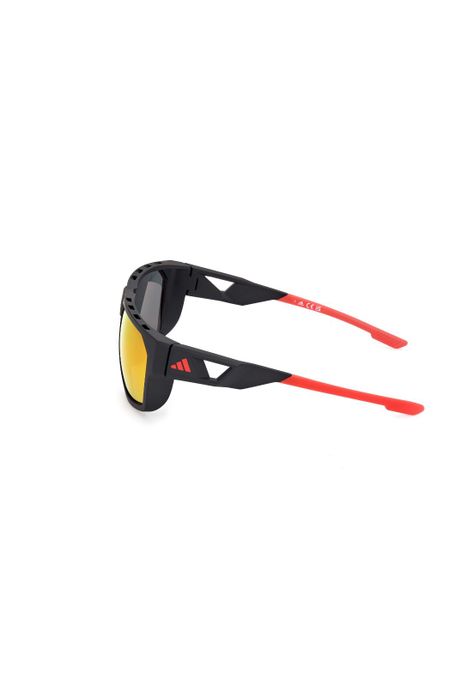 Lentes de Sol Negro Matte Espejados Adidas Sport SP009702L-2