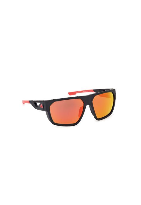 Lentes de Sol Negro Matte Espejados Adidas Sport SP009702L-7