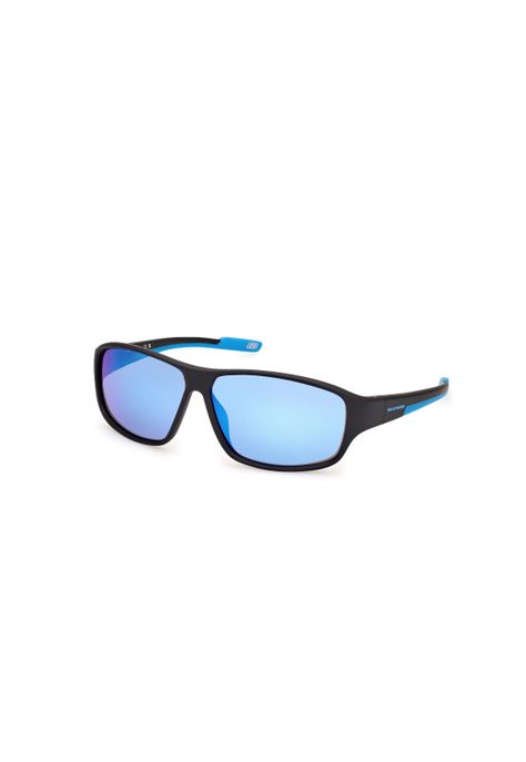 Lentes de Sol Negro Mate Espejados Skechers SE636402X-1