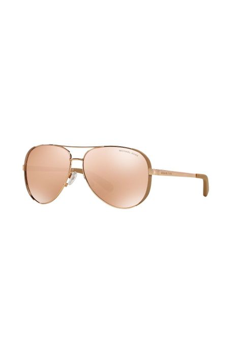 Lentes de Sol Chelsea Oro Rosa/Gris Pardo Michael Kors MK50041017R1-1