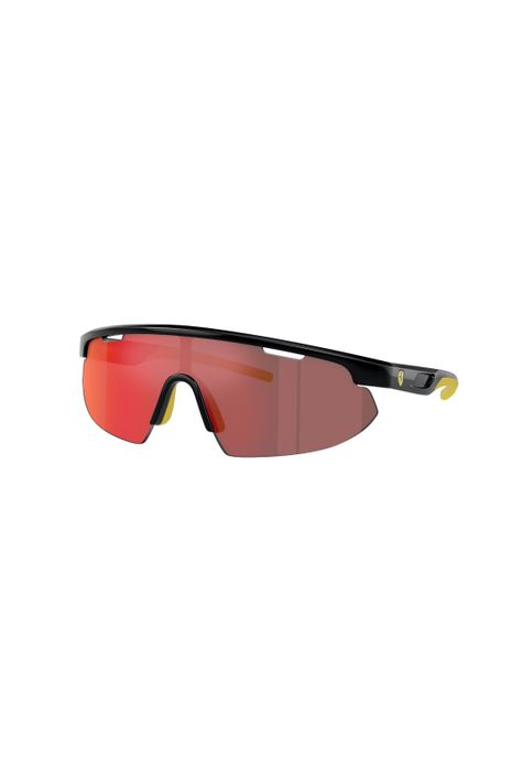 Lentes de Sol Negro Espejados Scuderia Ferrari FZ6004U5016Q-1