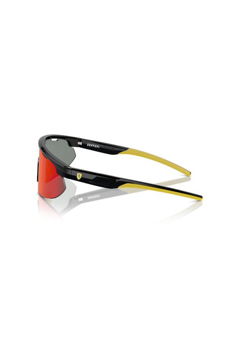Lentes de Sol Negro Espejados Scuderia Ferrari FZ6004U5016Q-2