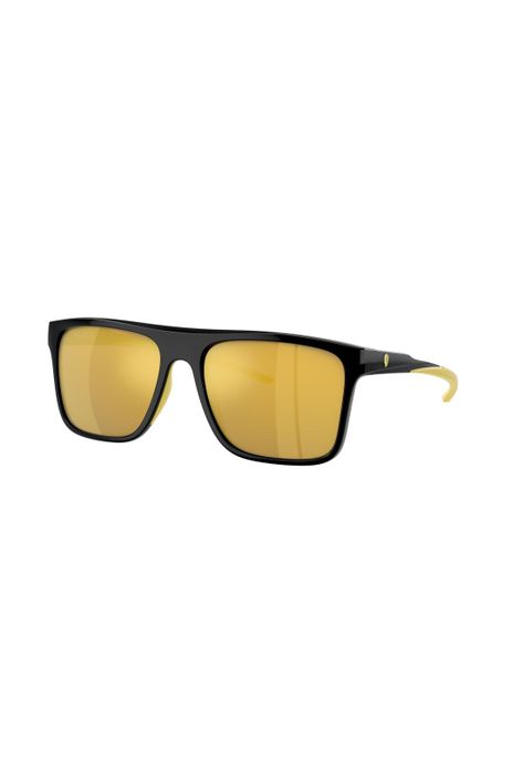 Lentes de Sol Negro Espejados Scuderia Ferrari FZ60065015A-1