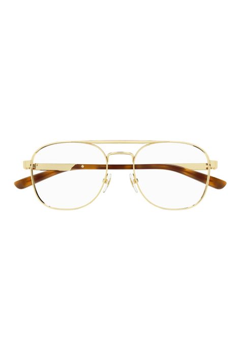 Lentes Ópticos Dorado Gucci GG1290O002-1