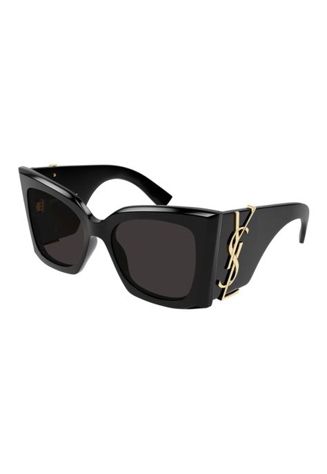 Lentes de Sol Negro Saint Laurent SLM119BLAZE001-0