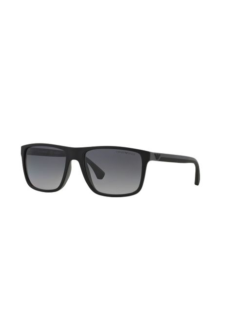 Lentes de Sol Goma Negra y Gris Polarizados Emporio Armani-1