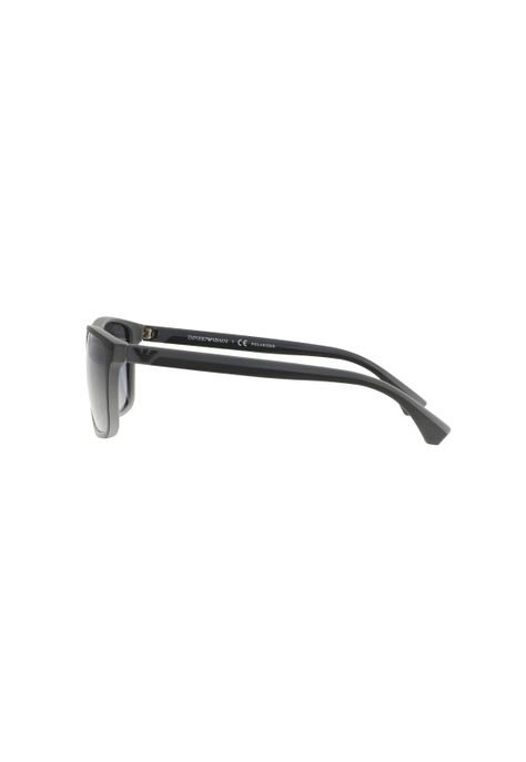 Lentes de Sol Goma Negra y Gris Polarizados Emporio Armani-3