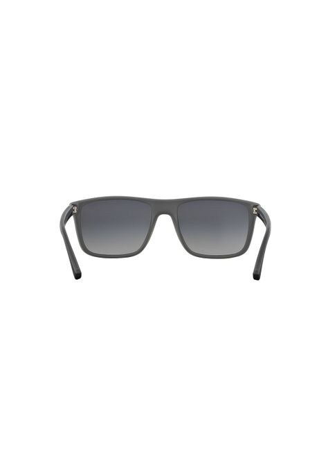 Lentes de Sol Goma Negra y Gris Polarizados Emporio Armani-6