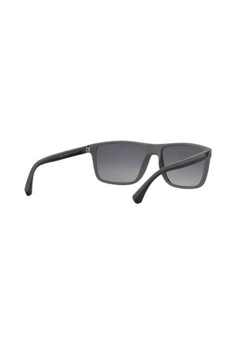 Lentes de Sol Goma Negra y Gris Polarizados Emporio Armani-7