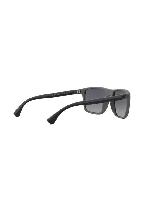 Lentes de Sol Goma Negra y Gris Polarizados Emporio Armani-8