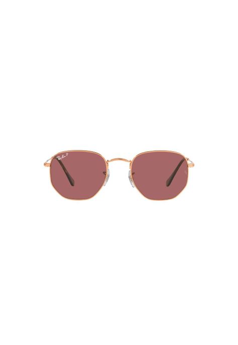 Lentes de Sol Hexagonal Oro Rosa Polarizados Ray-Ban-1