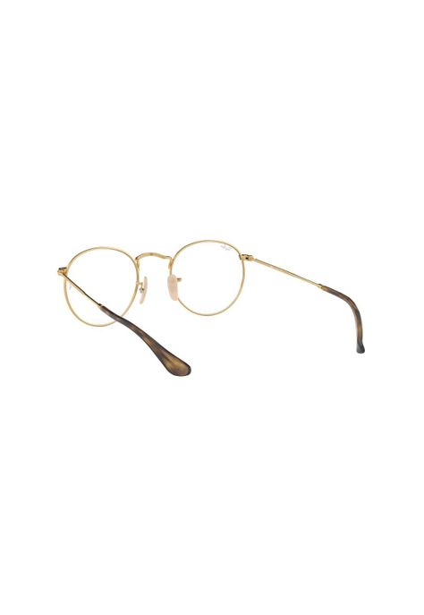 Lentes Ópticos Round Metal Dorado Ray-Ban RX3447V2500-5