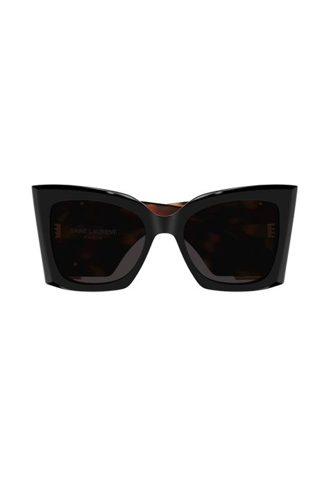 Lentes de Sol Negro Saint Laurent SLM119BLAZE003-1