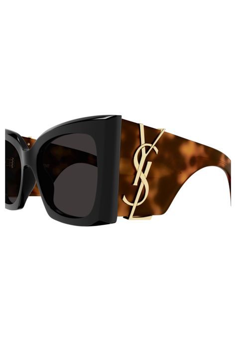 Lentes de Sol Negro Saint Laurent SLM119BLAZE003-2