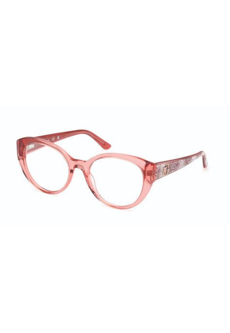 Lentes Ópticos Rosado Transparente Guess GU50127072-0